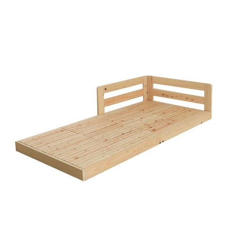 ［日本製］天然木ひのき材の連結できる親子すのこベッド