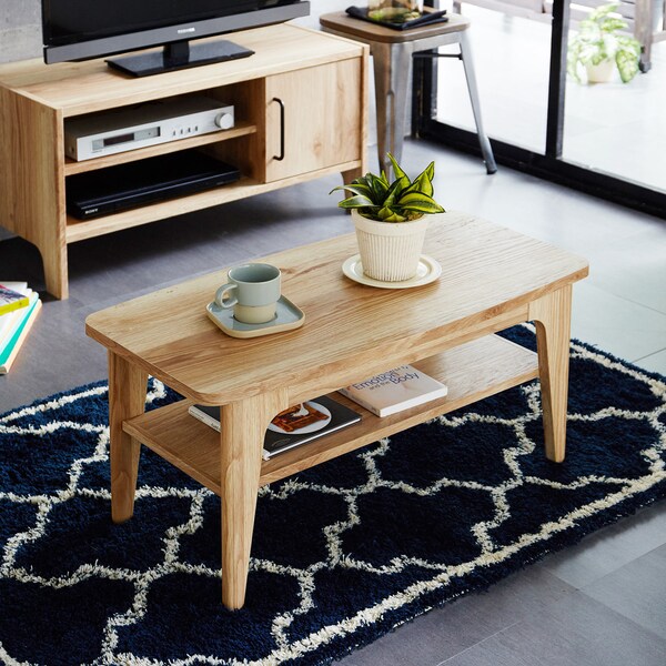 【ベルメゾン】塩系インテリアに馴染むリビングローテーブル