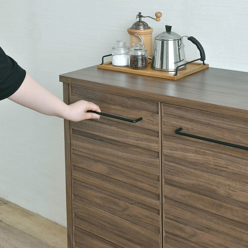 手が掛けやすい取っ手/ブラウン