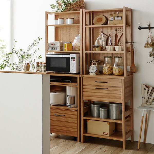 【ベルメゾン】シャビーシックなキッチンラック