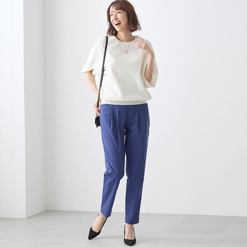 モデル身長169cm／M・股下66cm　※写真は撮影用のため、股下+6cmになります。