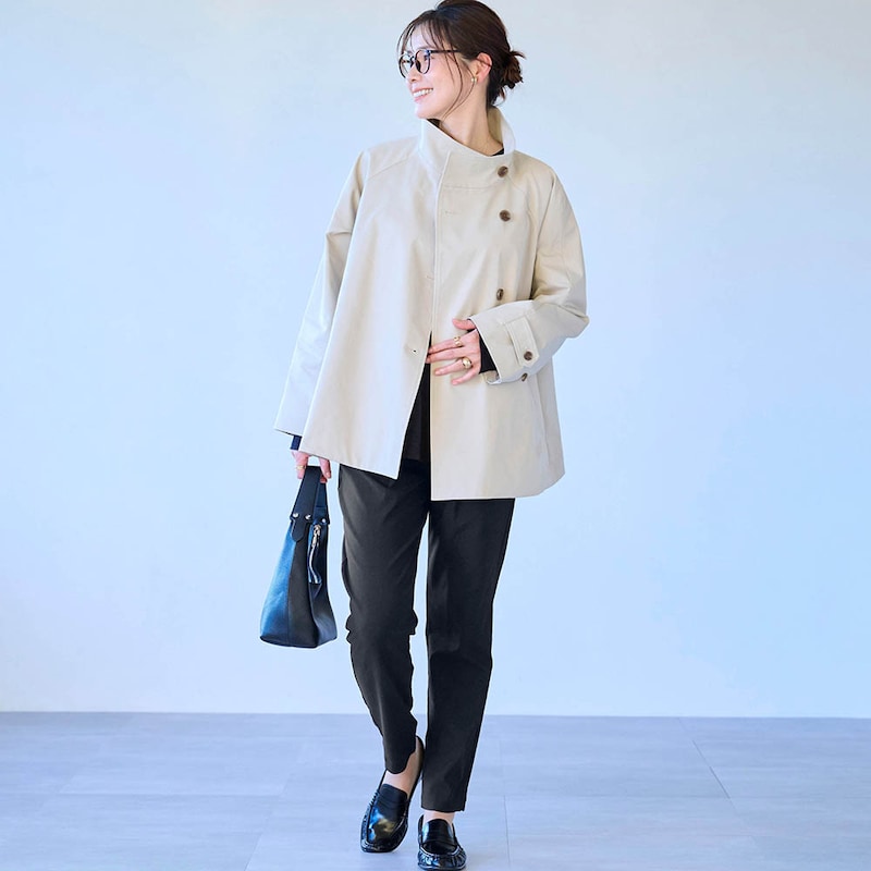 モデル身長168cm／M・股下66cm　※写真は撮影用のため、股下+6cmになります。