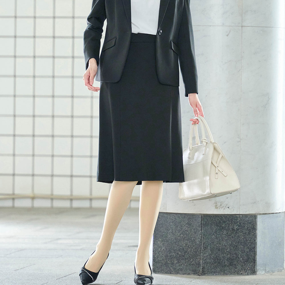 【エスエヌ バイ スタイルノート/SN by StyleNote】洗濯機で洗えるストレッチカットソースカート(丈が選べる)