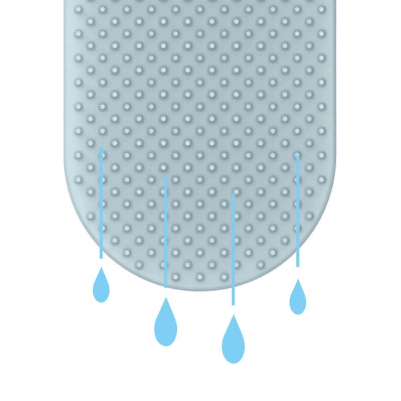 水がすばやく切れます