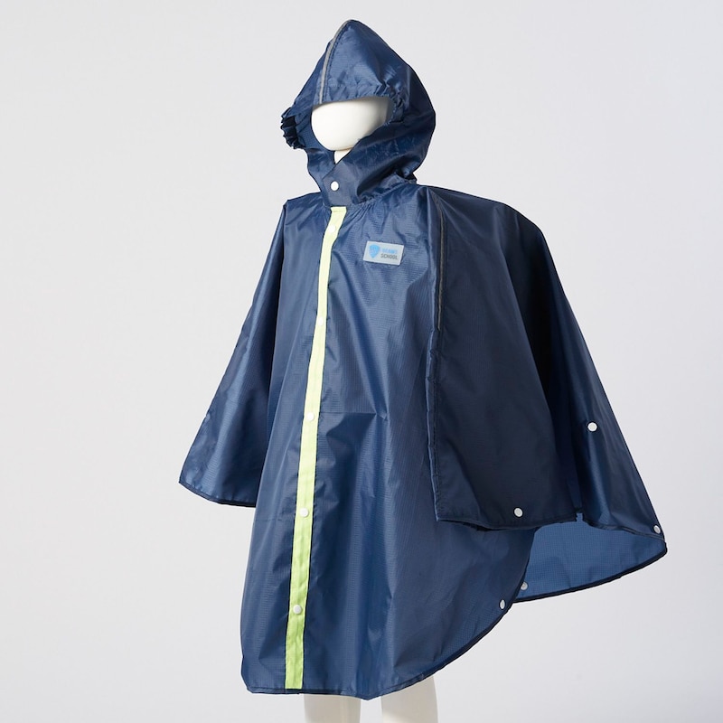 ぱっと着れる撥水ポンチョ【子供服】【男の子】【女の子】の通販｜ベルメゾン(ビームス スクール/BEAMS SCHOOL)｜通販のベルメゾンネット