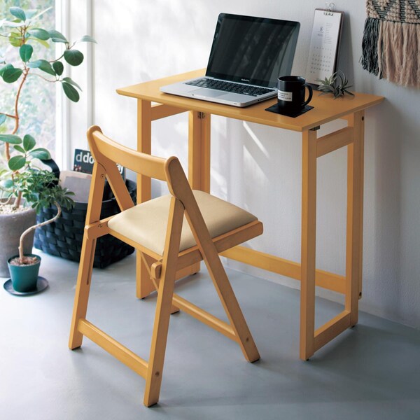 【ベルメゾン】折りたたみ式デスク & チェアセット