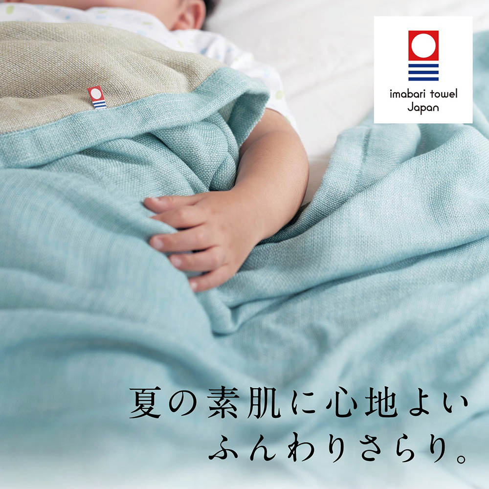 50×70☆FUWARAアヒルとチェックのガーゼケット いざとい