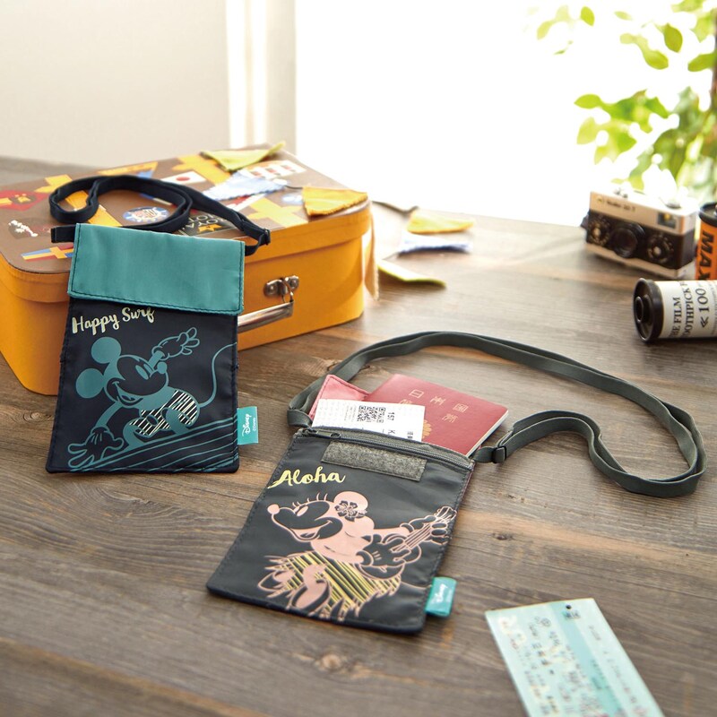 首からかけて使えるトラベルネックポーチ 選べるキャラクター ディズニー Disney 通販のベルメゾンネット