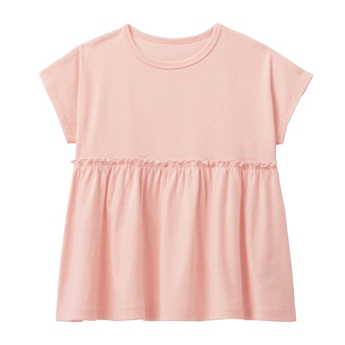 ソフのびフライスフレンチスリーブ半袖Ｔシャツ 【子供服】