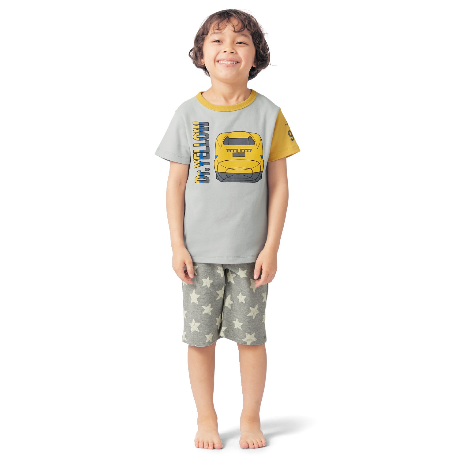 おなかが出にくい半袖パジャマ「新幹線シリーズ」（子供服 パジャマ