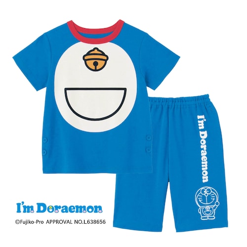 おなかが出にくい半袖パジャマ「Ｉ’ｍ Ｄｏｒａｅｍｏｎ」 【子供パジャマ】
