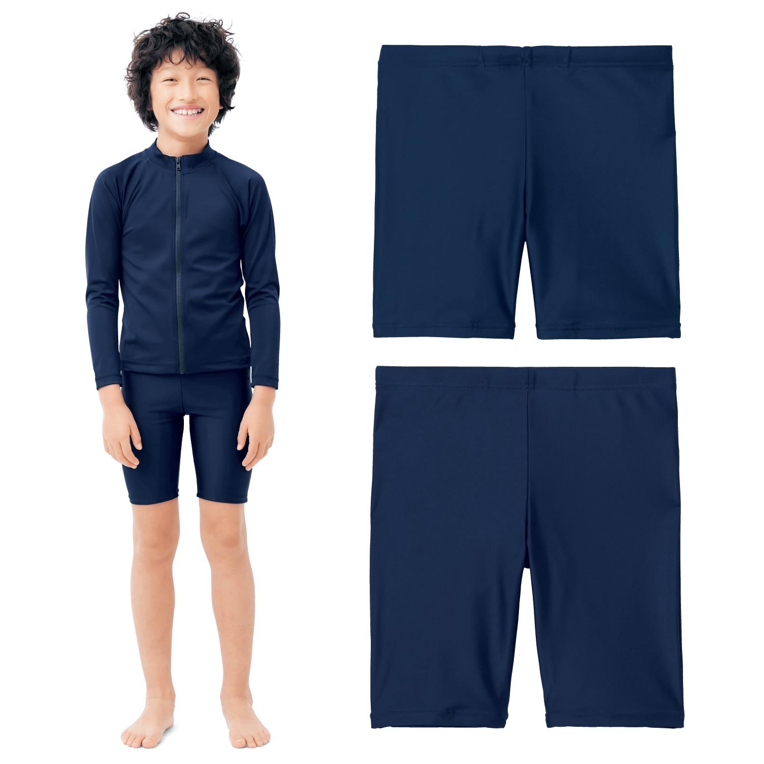 【ベルメゾン】スクールパンツ水着(セミロング・ロング)【小学生】