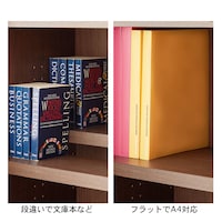 棚板はダブル棚板仕様です。/ダークブラウン