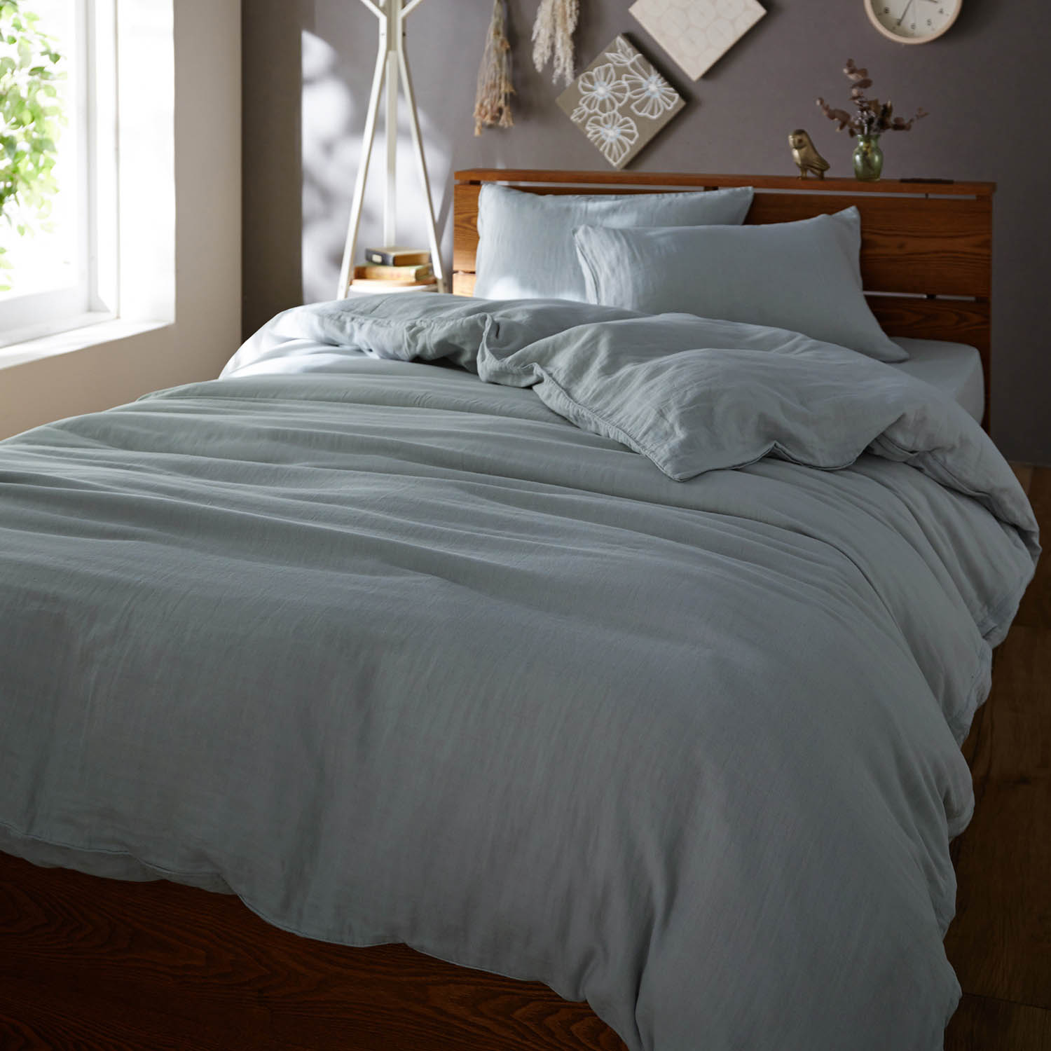 【ベルメゾン】綿素材を使ったくったりやわらかな3重ガーゼの掛け布団カバー 【ベルメゾン】綿素材を使ったくったりやわらかな3重ガーゼの掛け布団カバー