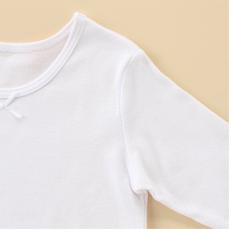 綿１００％ スムース８分袖Ｔシャツインナー２枚組【ジュニア肌着 ガールズ】(SOKY)｜通販のベルメゾンネット