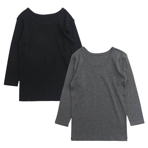 【２枚組】綿素材フライス半袖Ｔシャツインナー【子供・ジュニア肌着】