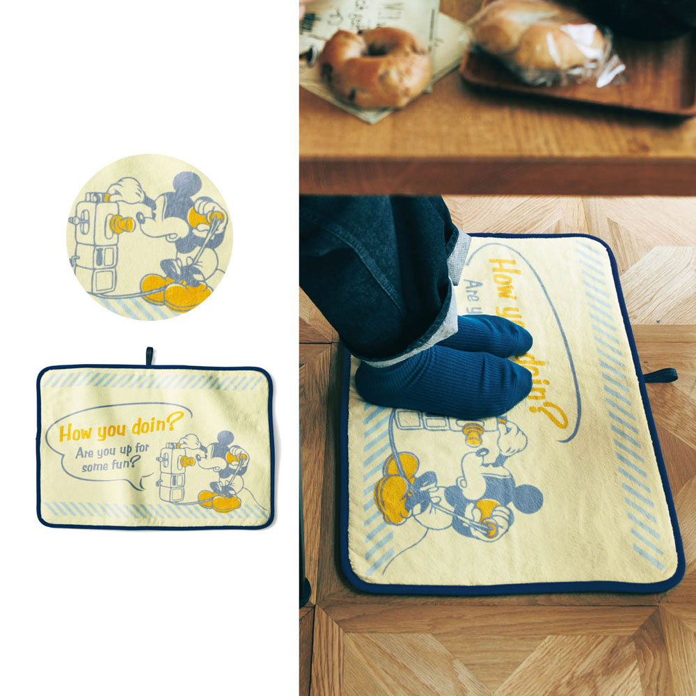 【ディズニー/Disney】ふんわりマイクロファイバーのマルチマット(選べるキャラクター)