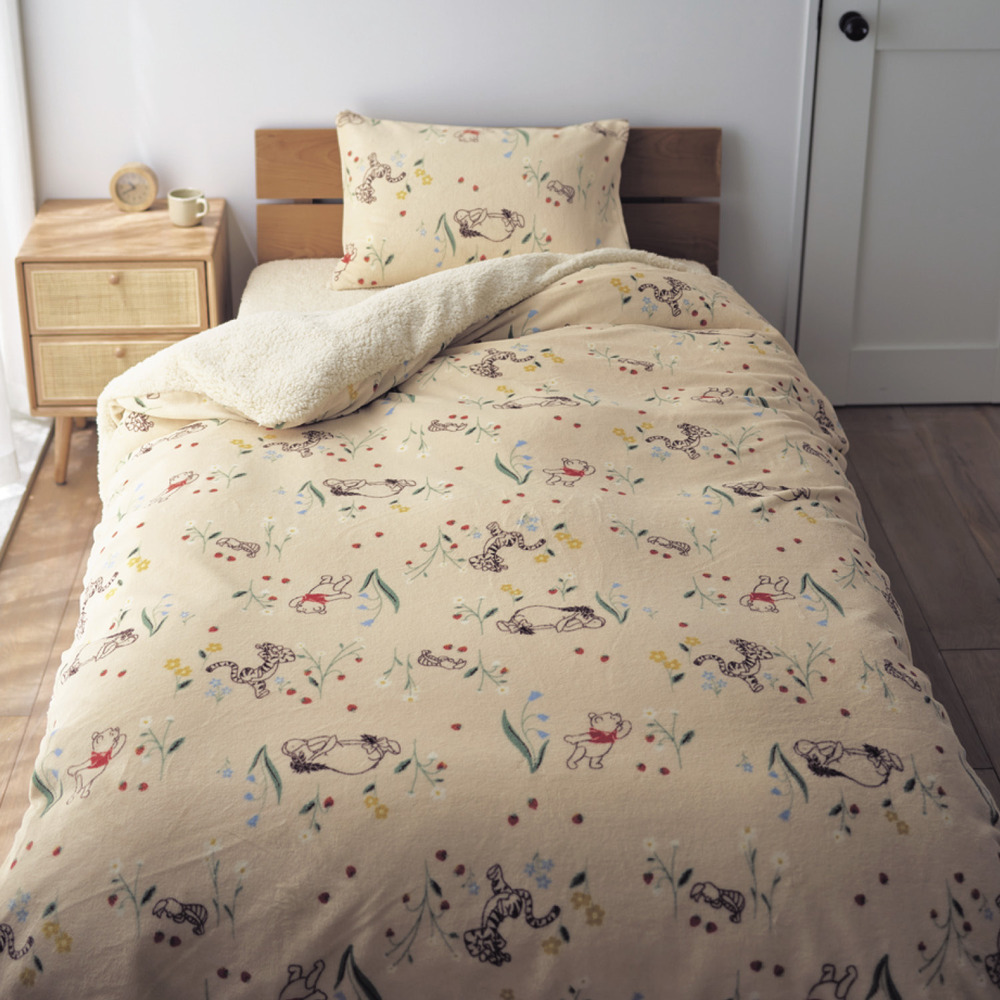 【ディズニー/Disney】マイクロファイバーの布団カバーセット(3点)(選べるキャラクター)