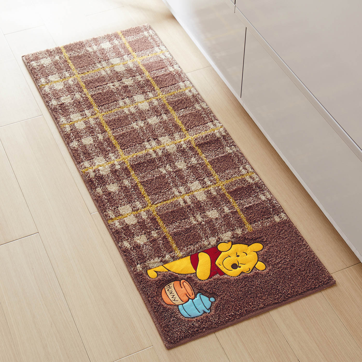 オレンジ プーさん キッチンマット 1 45 1cm 洗える 台所マット ディズニー Dmp 5006 ハンドアンドシーク 四季物ひろば 通販 Paypayモール サイズ