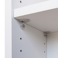 棚板は3cmピッチで可動できます。/ホワイト