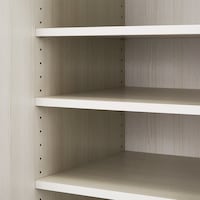 棚板は3cmピッチで可動できます。/ホワイト