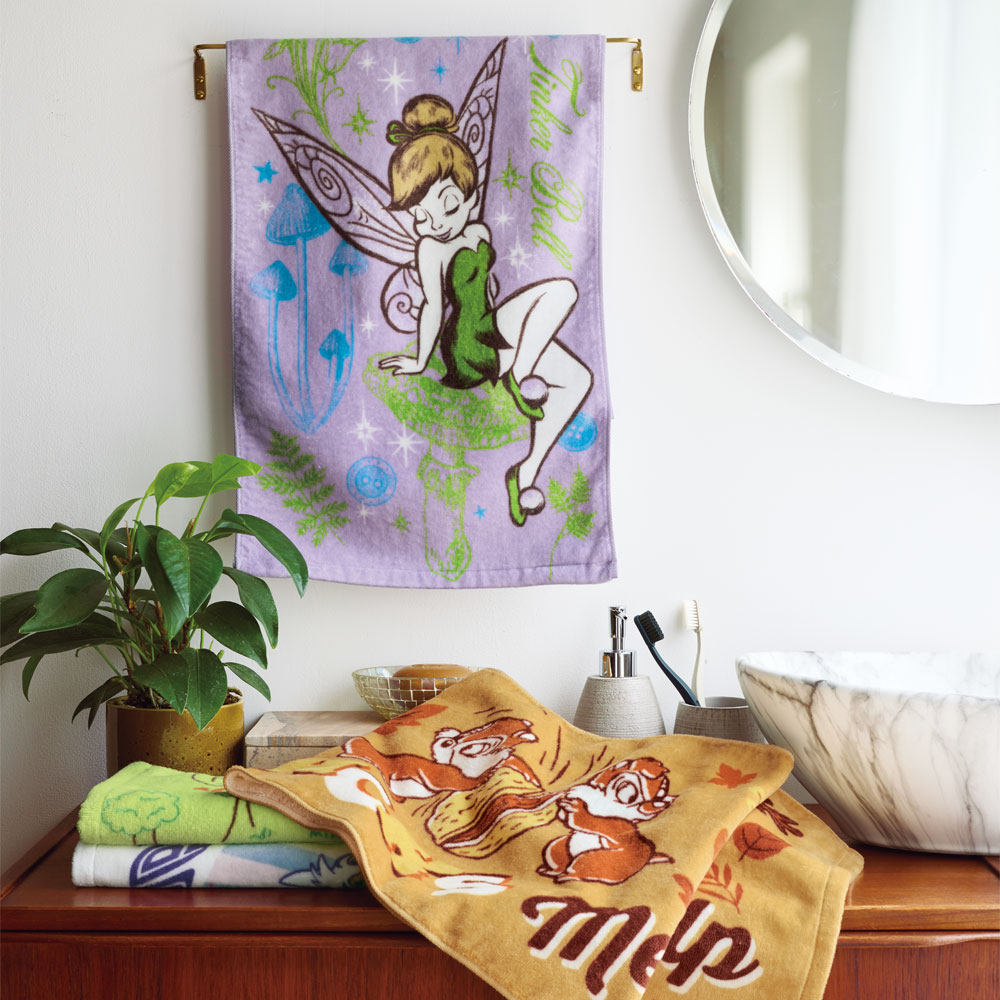 【ディズニー/Disney】キャラクタープリントタオル(選べるキャラクター) 【累計販売数32万点突破】