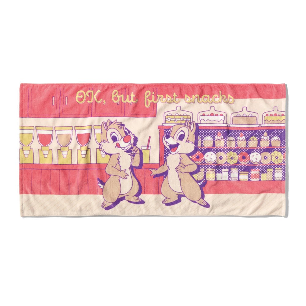 チップ＆デール／最初のおやつ（バスタオル）