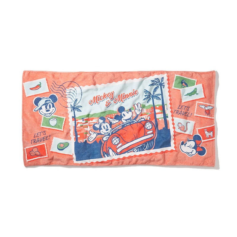 ミッキー＆ミニー／ドライブ旅行（バスタオル）