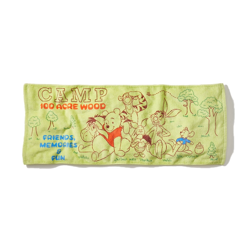 プーさんと仲間たち／森のキャンプ（フェイスタオル）