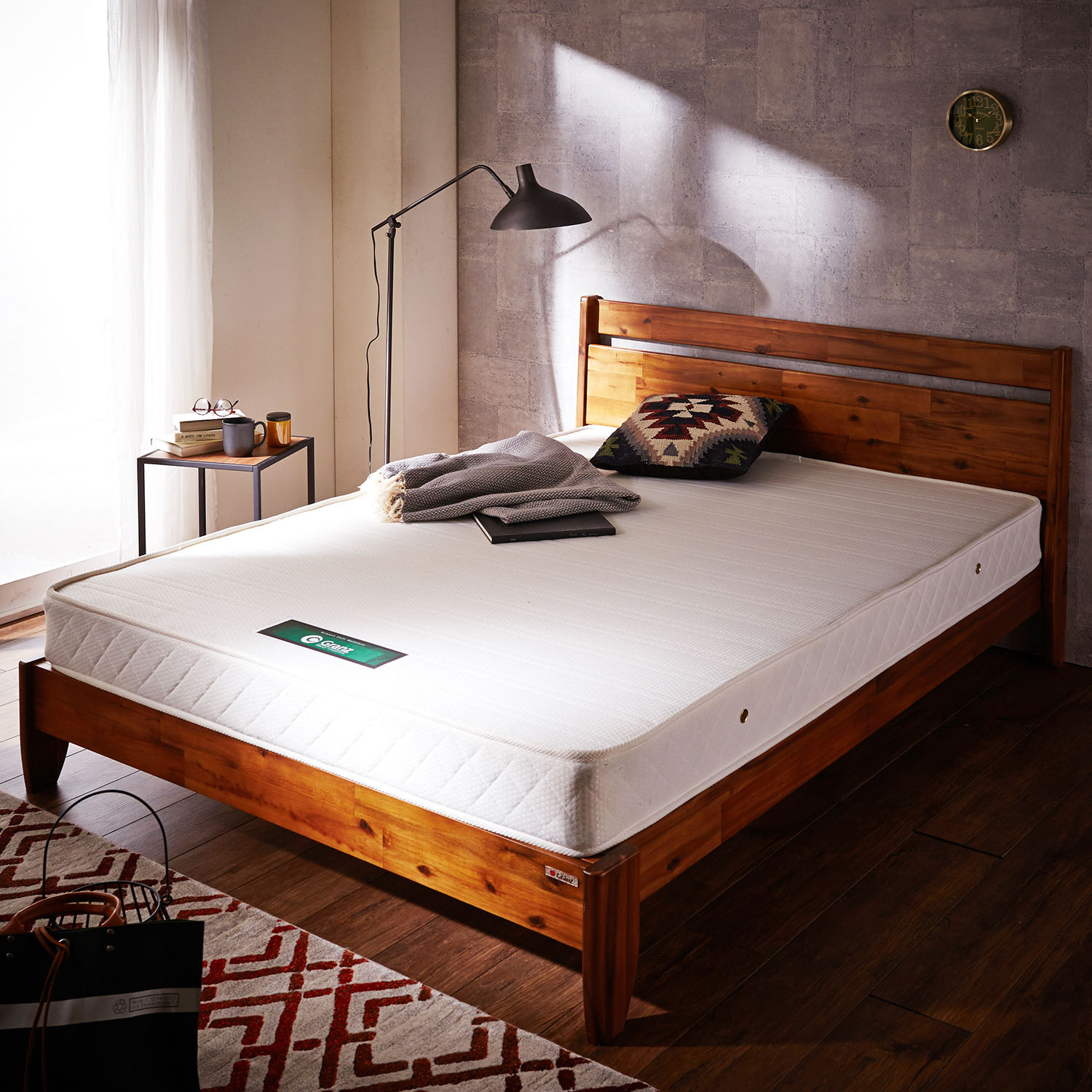 【ベルメゾン】アカシア材のヴィンテージ調すのこベッド 【ベルメゾン】アカシア材のヴィンテージ調すのこベッド