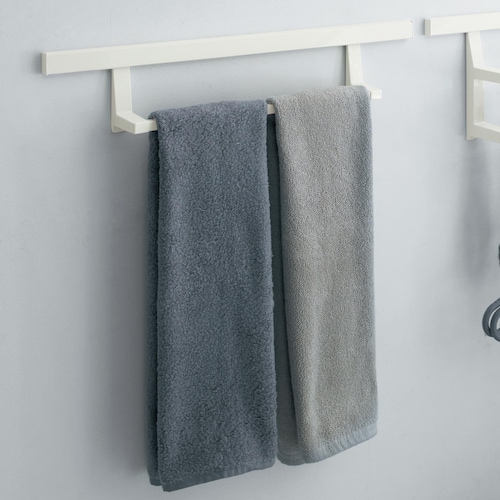【取付専用パーツ別売】ピンで取り付けられる 浮かせるタオルバー