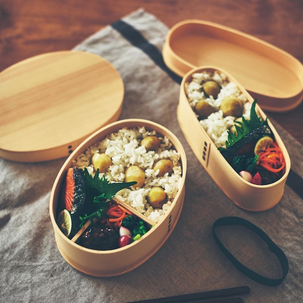 【ベルメゾン】お弁当が楽しみになる。天然杉のまげわっぱ 【お弁当箱】