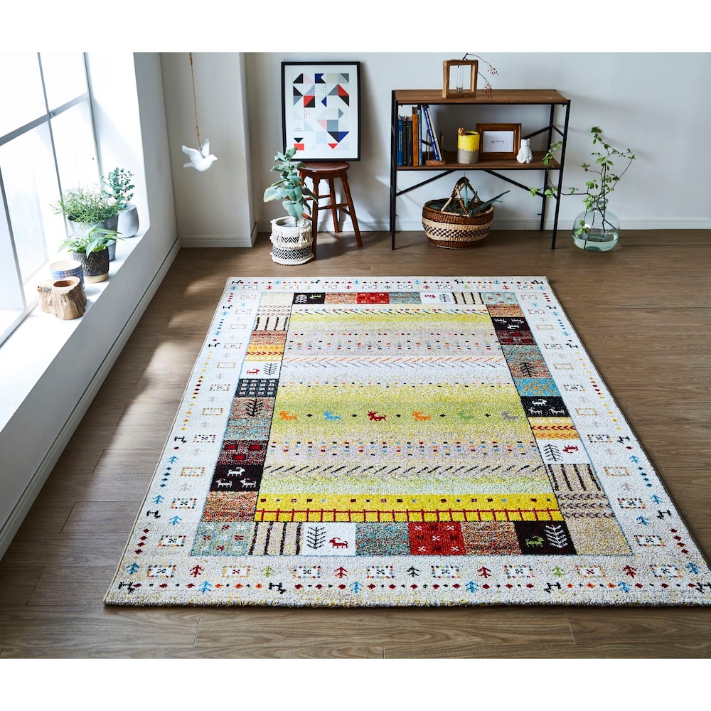 アイボリー系 約160×230cm