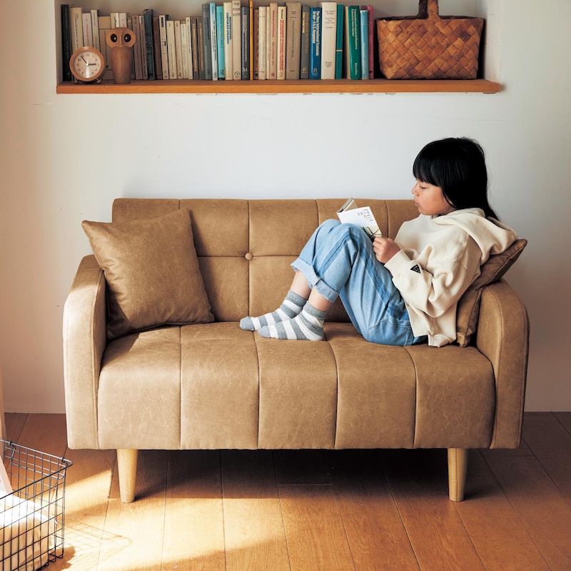 ライトブラウン／２人掛け　※画像は販売終了カラーです。