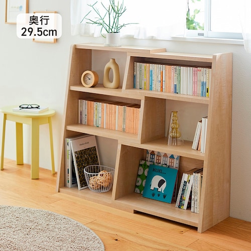 伸縮できる腰高本棚 ・オープンラック＜奥行29．5cm＞