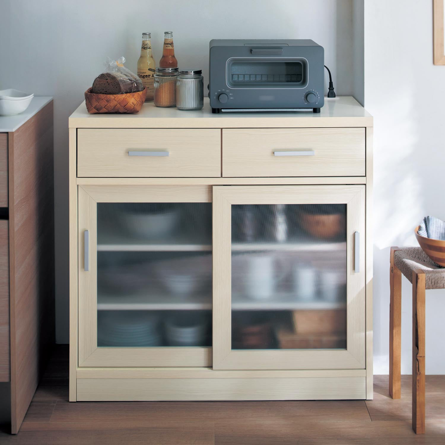 【ベルメゾン】引戸キッチンカウンター