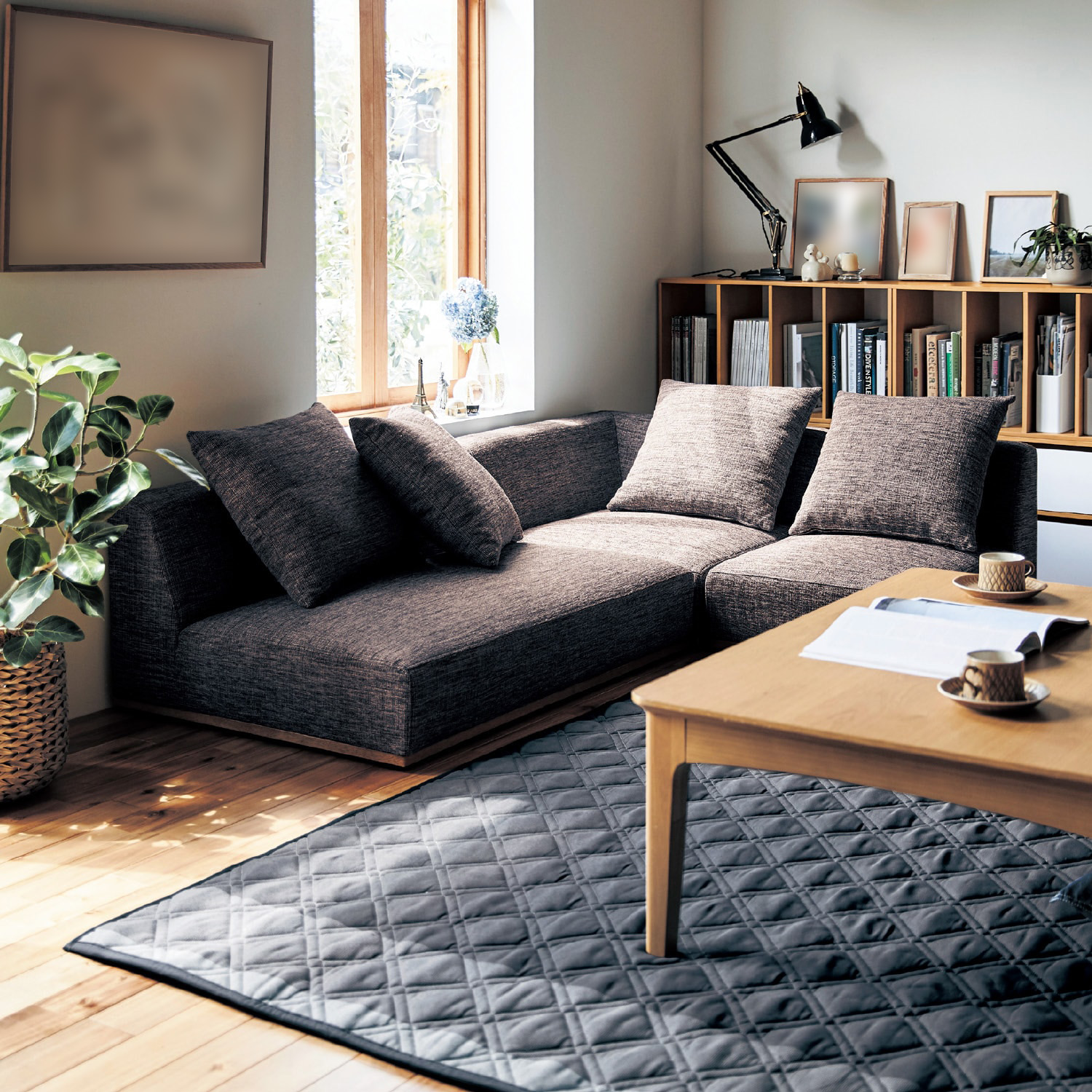 【ベルメゾン】空間を広く使おう。組み合わせローソファー