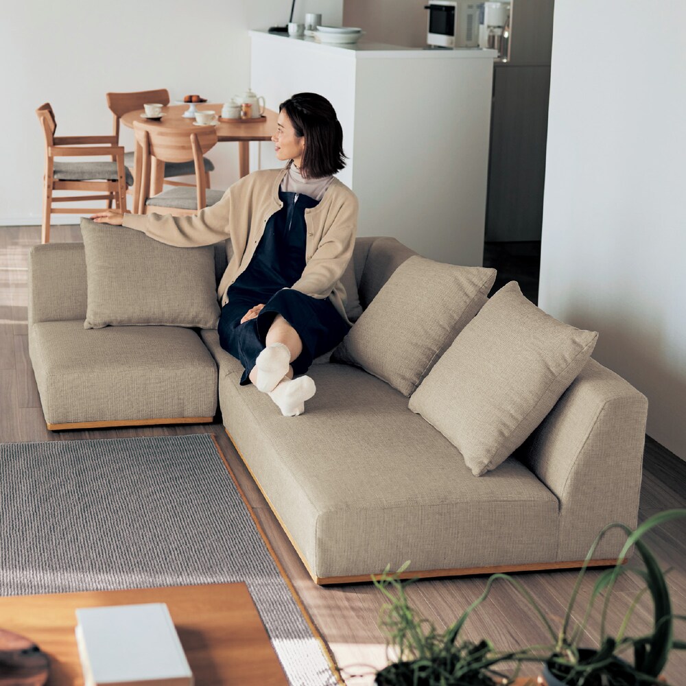 【ベルメゾン】空間を広く使おう。組み合わせローソファー