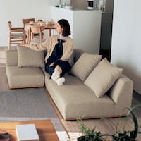 ベージュ／1人掛け、コーナー、2人掛け