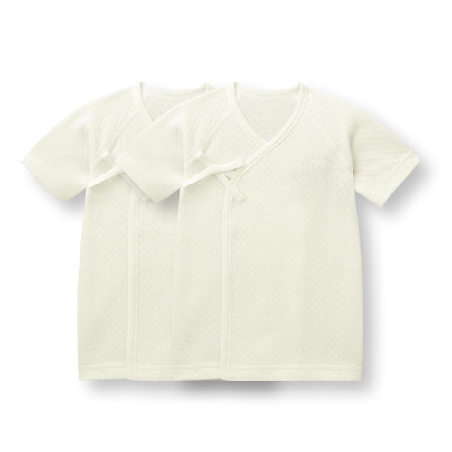 あったかソフトキルト短肌着２枚セット 【ベビー服 新生児】