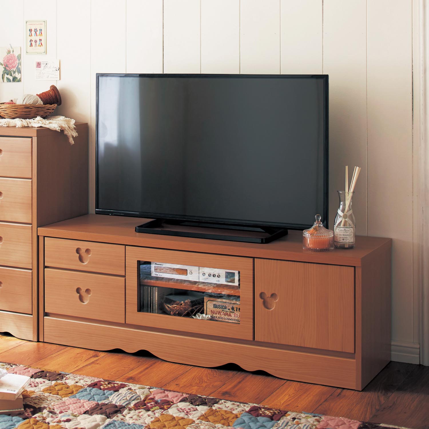 ミッキーモチーフテレビ台 ミッキーモチーフテレビ台