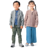 左)杢グレー／112cm・110、右)グレージュ／112cm・110