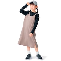 ブラック×グレージュ／モデル身長126cm・サイズ130