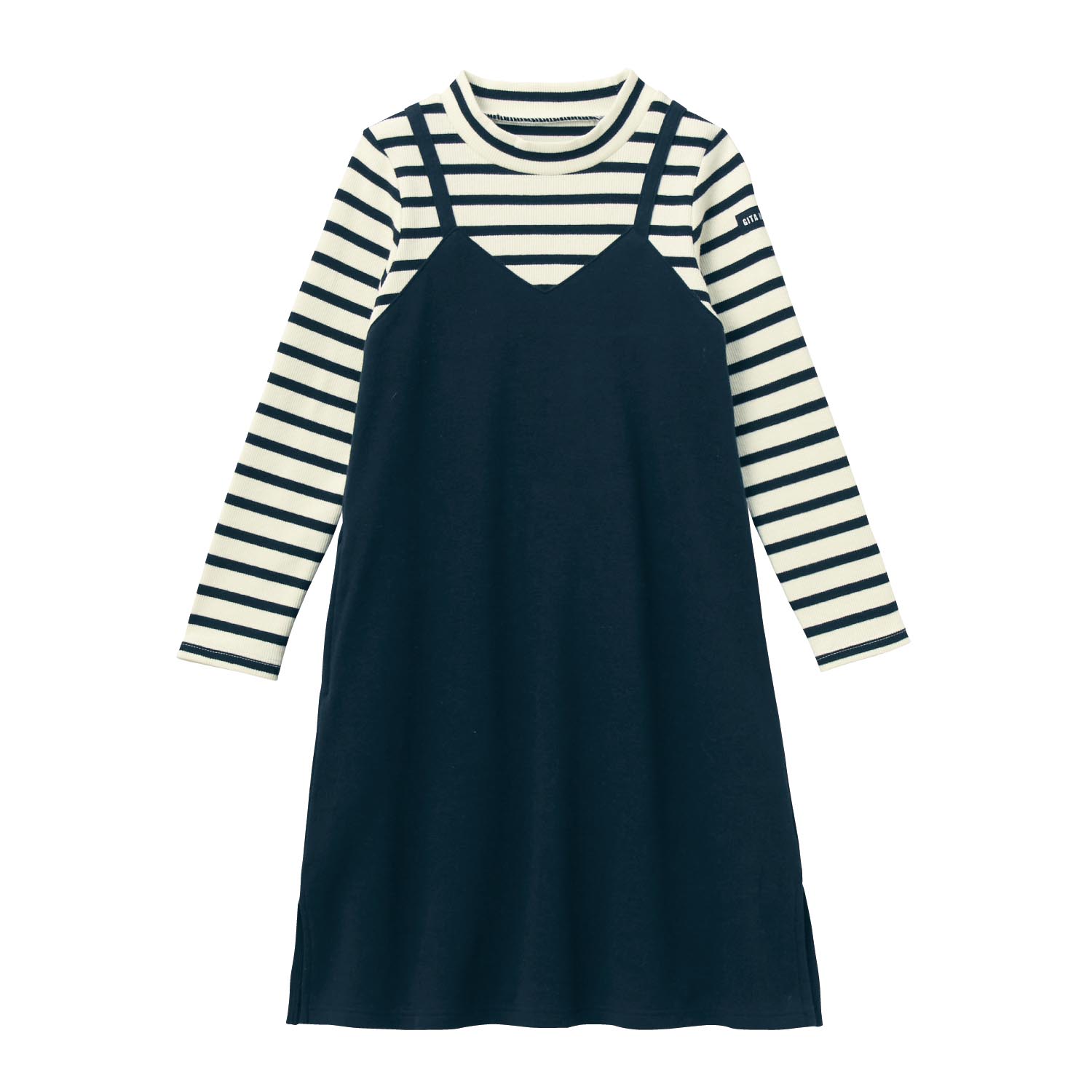 キャミレイヤード風ハイネックワンピース 子供服 ジータ Gita 通販のベルメゾンネット キャミレイヤード風ハイネックワンピース 子供服 ジータ Gita 通販のベルメゾンネット