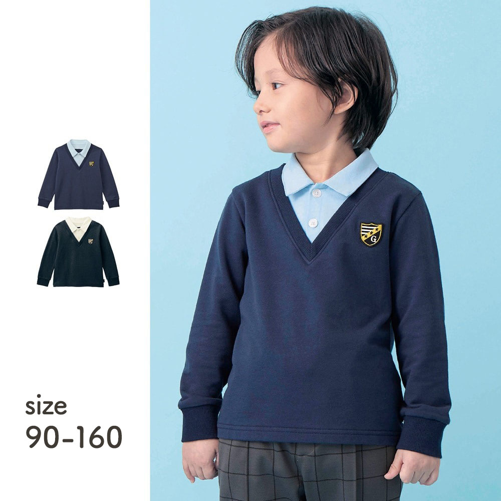 【ジータ/GITA】【リラックスフォーマル】レイヤード風長袖プルオーバー 【VERY web2月掲載】【子供服 フォーマル】
