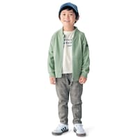 ブラウン系チェック／モデル身長111cm・サイズ110
