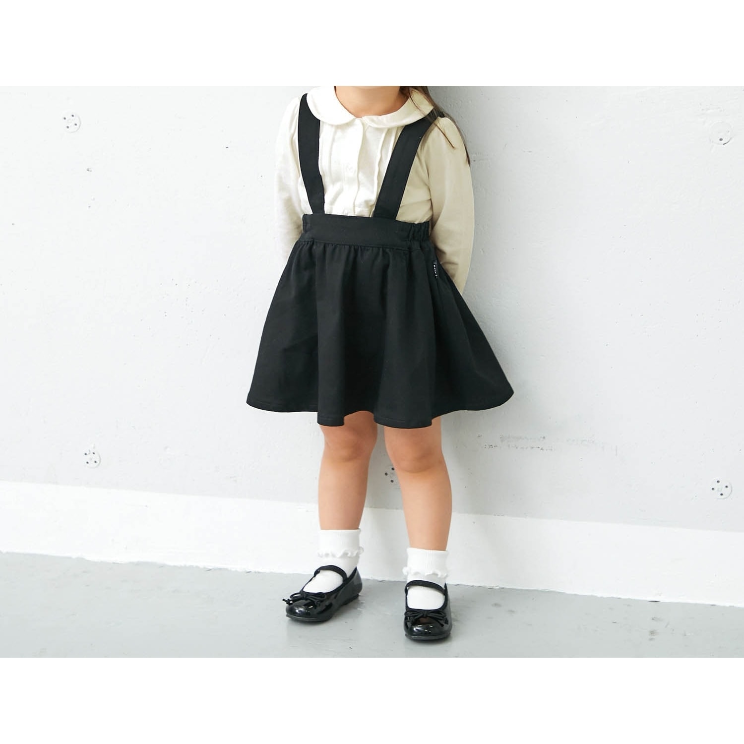 ストレッチサスペンダー付きスカート【子供服 フォーマル】【女の子