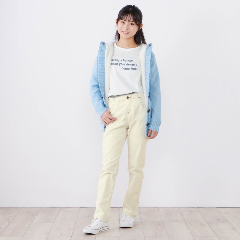 ホワイト／モデル身長151cm・150サイズ着用