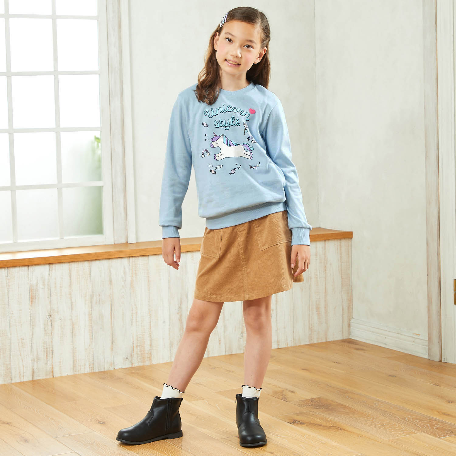 名札ココ選べるプリント裏起毛スウェットシャツ【女の子 子供服】(ジータ/GITA)|通販のベルメゾンネット 名札ココ選べるプリント裏起毛スウェットシャツ【女の子 子供服】(ジータ/GITA)|通販のベルメゾンネット