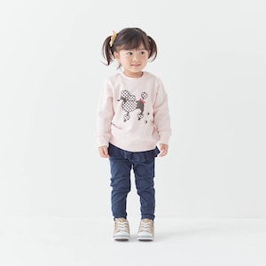 ライトピンク系（アニマル）／モデル身長87cm・90サイズ着用